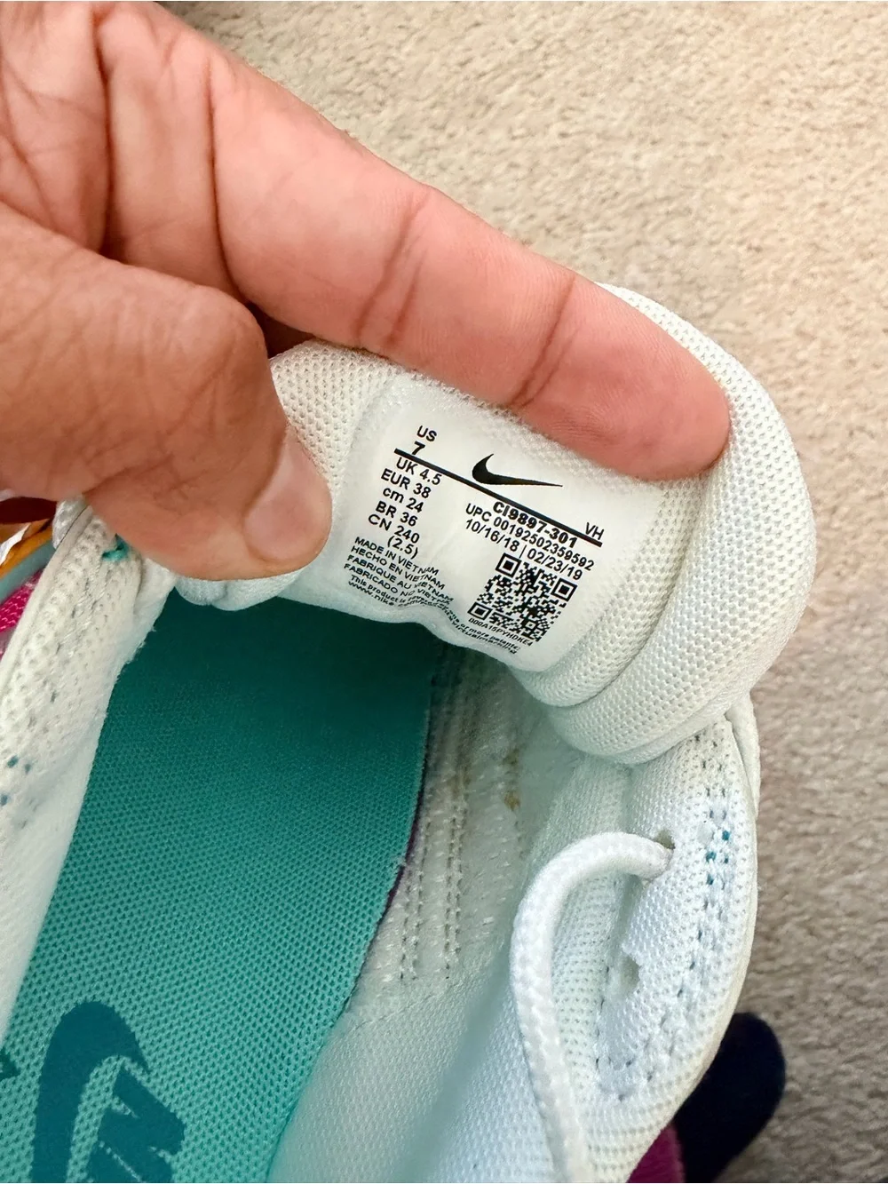 Nike Air Max 98 Athletic Sneakers - Pink/Yellow/Teal